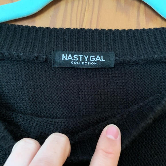 Nasty Gal black cropped sweater - Picture 4 of 4